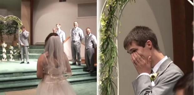 วันแต่งงานที่รอคอย!! เจ้าสาวทำเซอร์ไพรส์ให้กับเจ้าบ่าวจนถึงกับกลั้นน้ำตาไม่อยู่!!