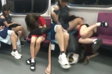 ลั่นเลย!! สาวๆไม่เป๊ะจริงอย่าริอาจนอนบนรถไฟไม่งั้นจะเป็นแบบนี้?
