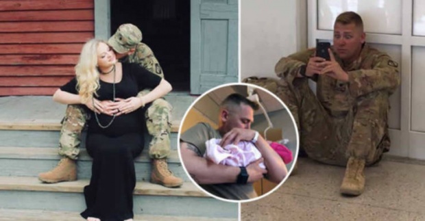ทหารกลับบ้านไม่ทันภรรยาคลอดลูก ต้องลุ้นผ่านเฟซไทม์ บอกเลยนี่แหละสีหน้าคนเป็นพ่อ (คลิป)