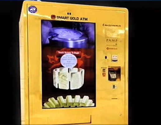 สิงคโปร์ล้ำหน้า ! มีตู้ ATM กดออกมาเป็นทองคำ