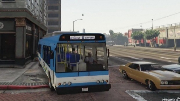 แรงโดนใจ!!! รถเมล์สาย8 โกอินเตอร์! เข้าไปซิ่งอยู่ในเกม GTA V