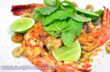 กุ้งย่างมาการีต้า Margarita Prawn BBQ