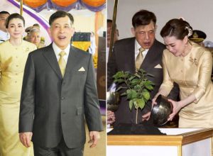 ประมวลภาพ ในหลวง-พระราชินี เสด็จพิธีเปิดพระอุโบสถกลางน้ำ