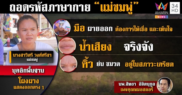 ‘หมอกอล์ฟ’  ถอดรหัสภาษากาย ‘ลุง-พ่อ-แม่’ ใครจริงใจ ใครหวาดหวั่น (คลิป)